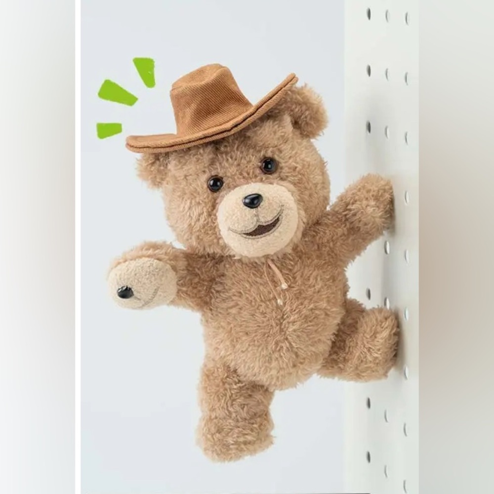 Pop Mart Ted2 Teddy Bear Action Plush Pendant